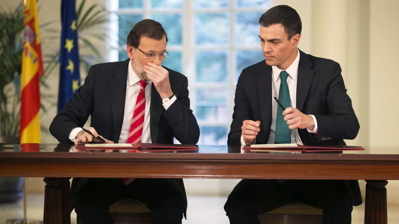 Foto: Rajoy y Sánchez se encuentran hoy por última vez antes del debate del estado de la nación (Reuters)