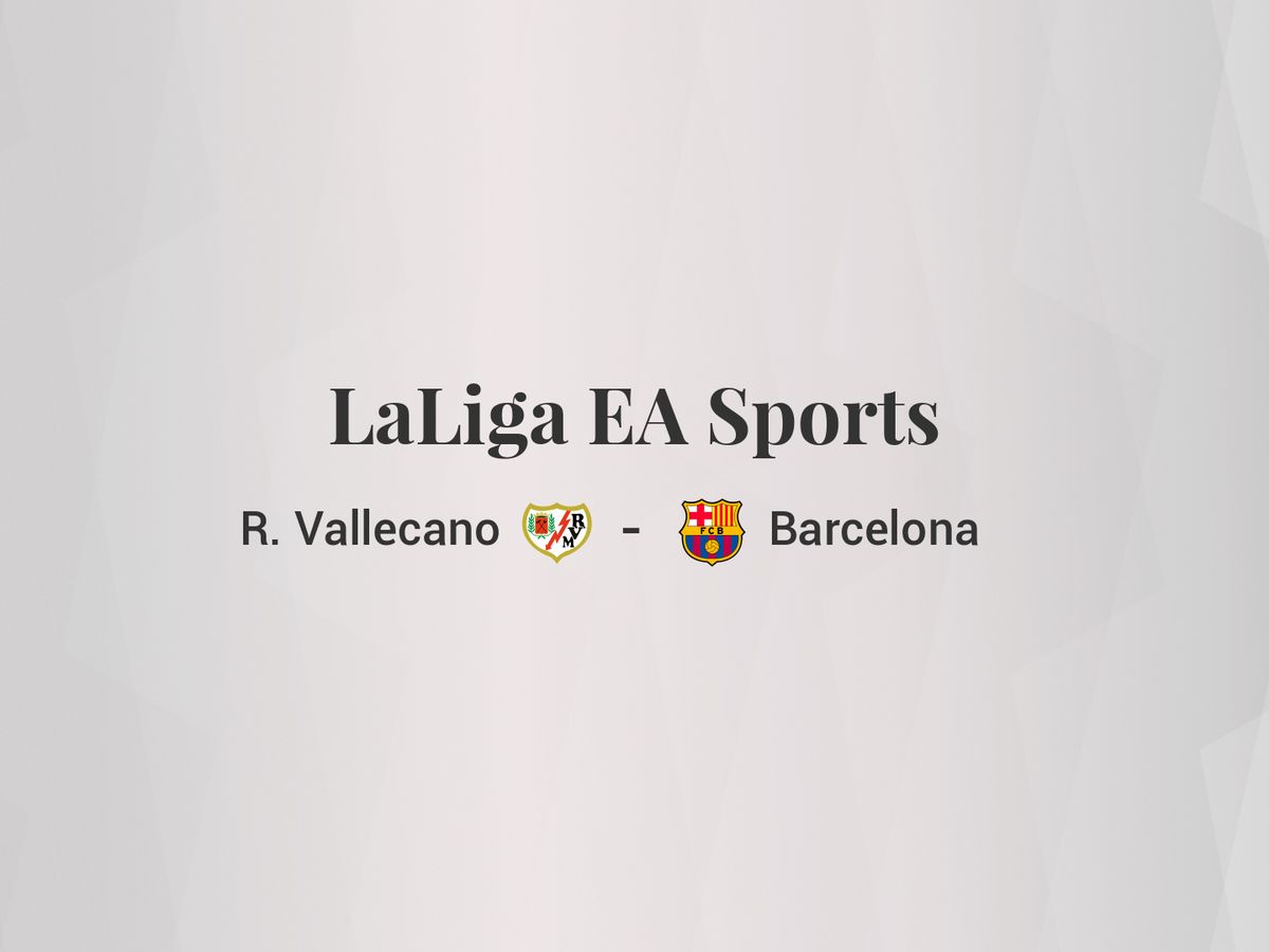 Foto: Resultados Rayo Vallecano - Barcelona de LaLiga EA Sports (C.C./Diseño EC)