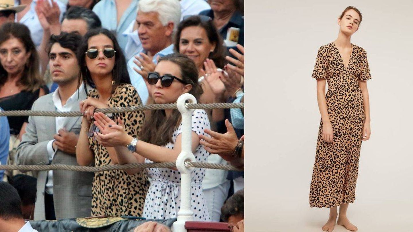 Victoria Federica y su vestido de leopardo de Oysho. (Cordon Press /Oysho)