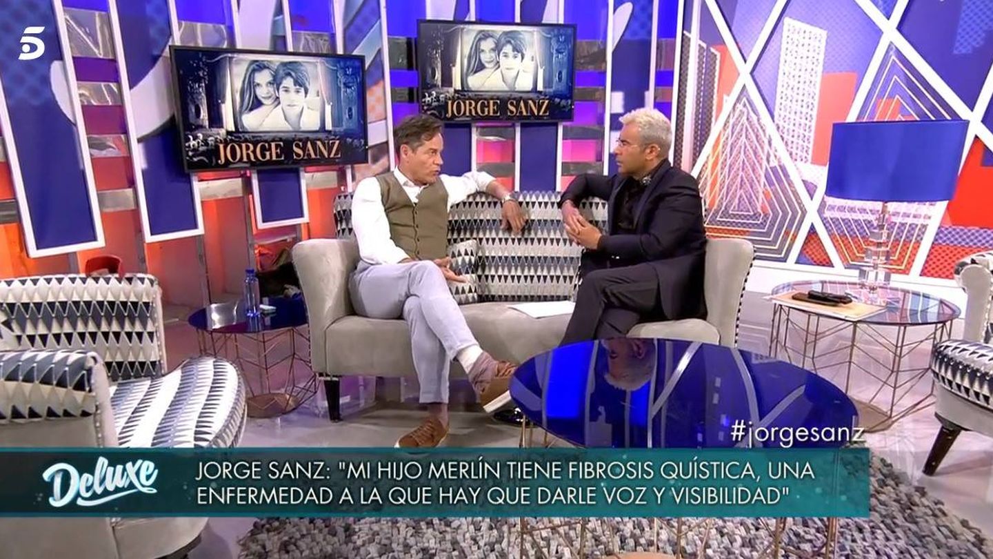 Jorge Sanz y Jorge Javier Vázquez, en 'Sábado Deluxe'. (Telecinco)
