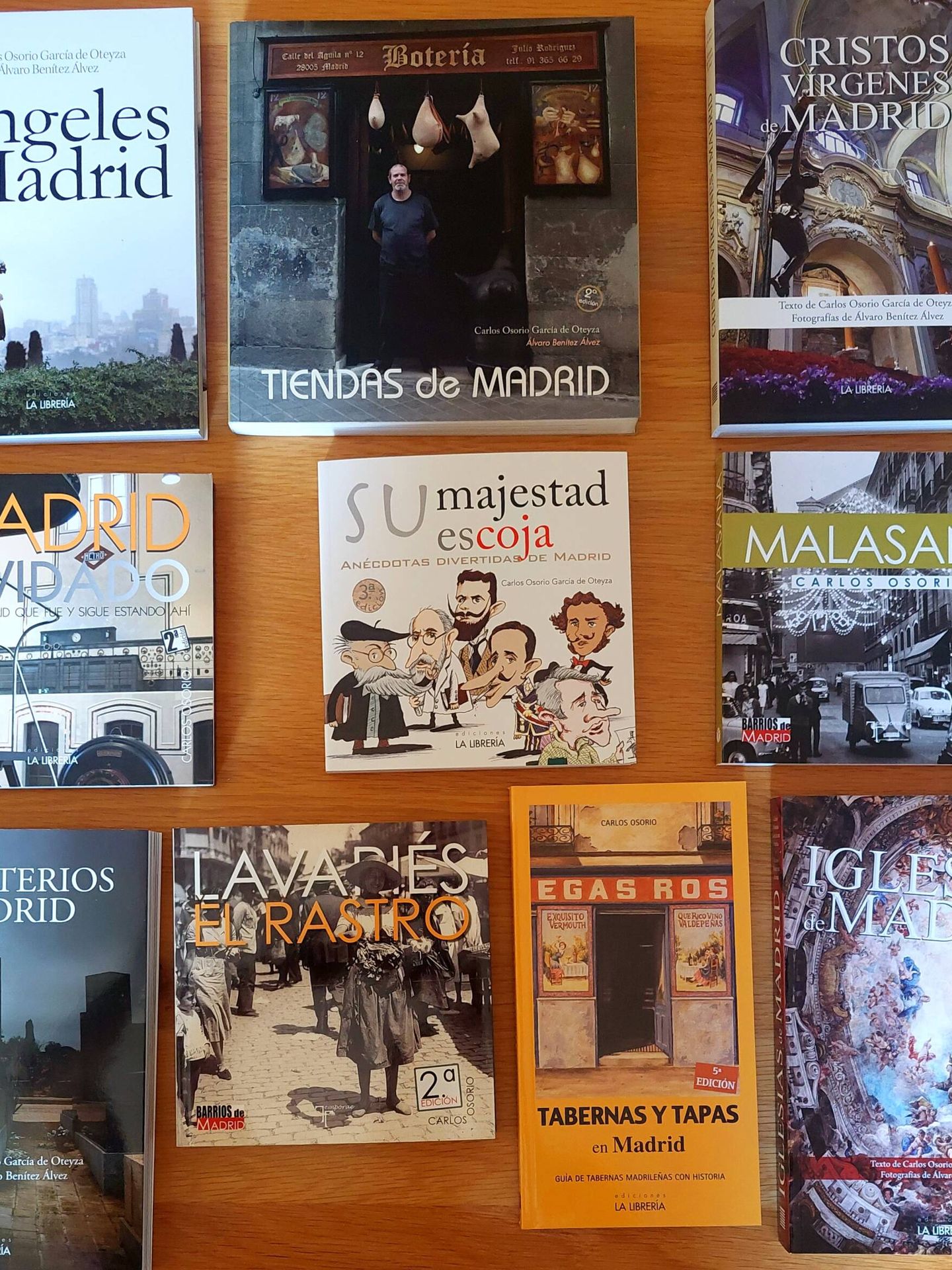 Libros de Carlos Osorio en Ediciones La Librería, Madrid. (Cedida)