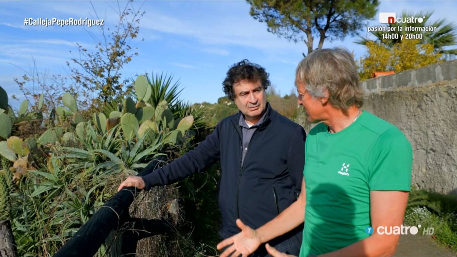 Pepe Rodríguez y Jesús Calleja, en 'Planeta Calleja'. (Mediaset)
