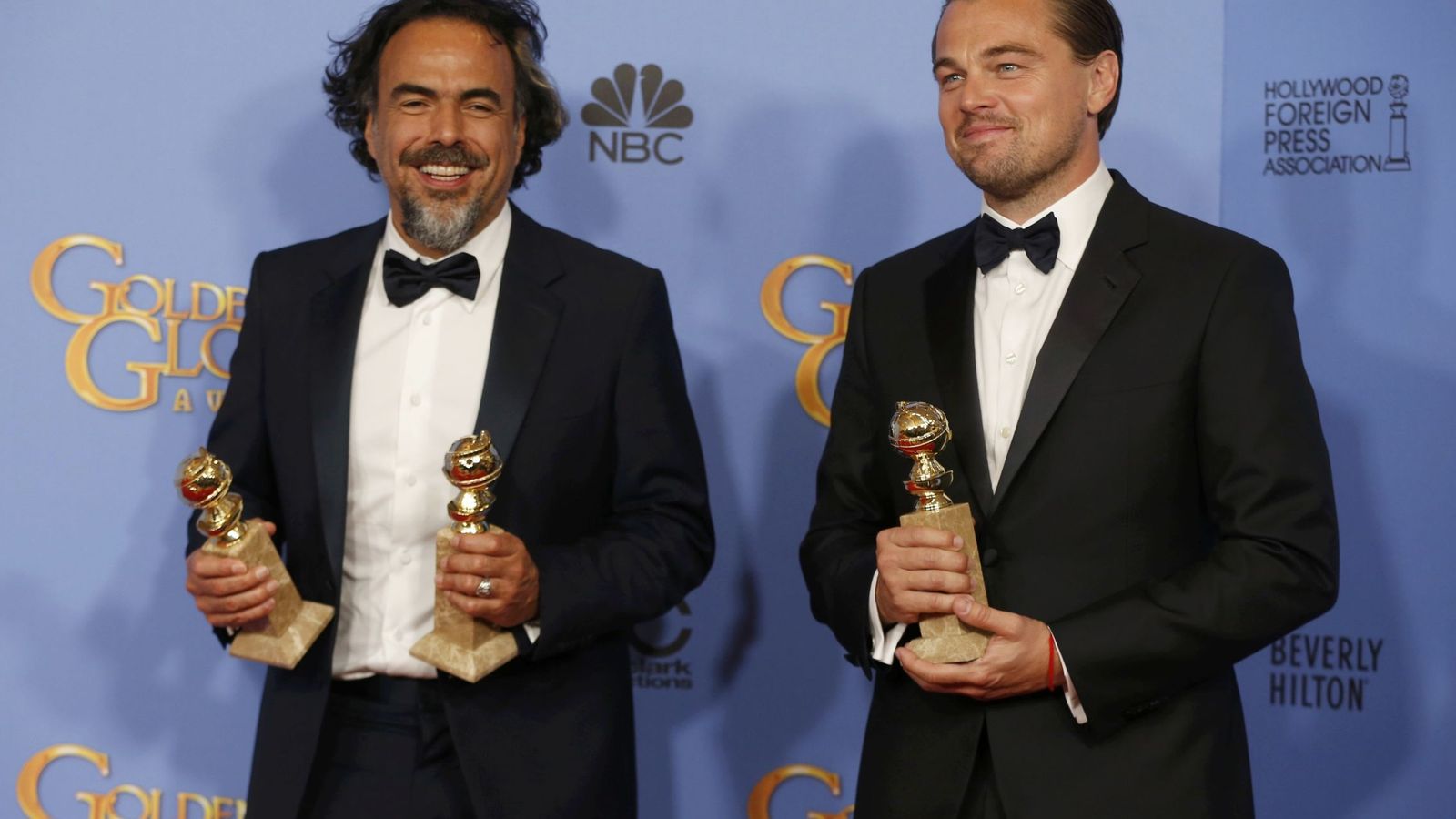 Foto: Iñárritu junto a Leonardo DiCaprio. (Reuters)