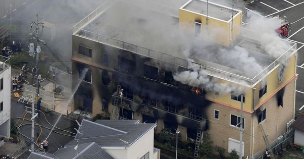 Foto: Incendio en Kyoto Animation (Reuters)