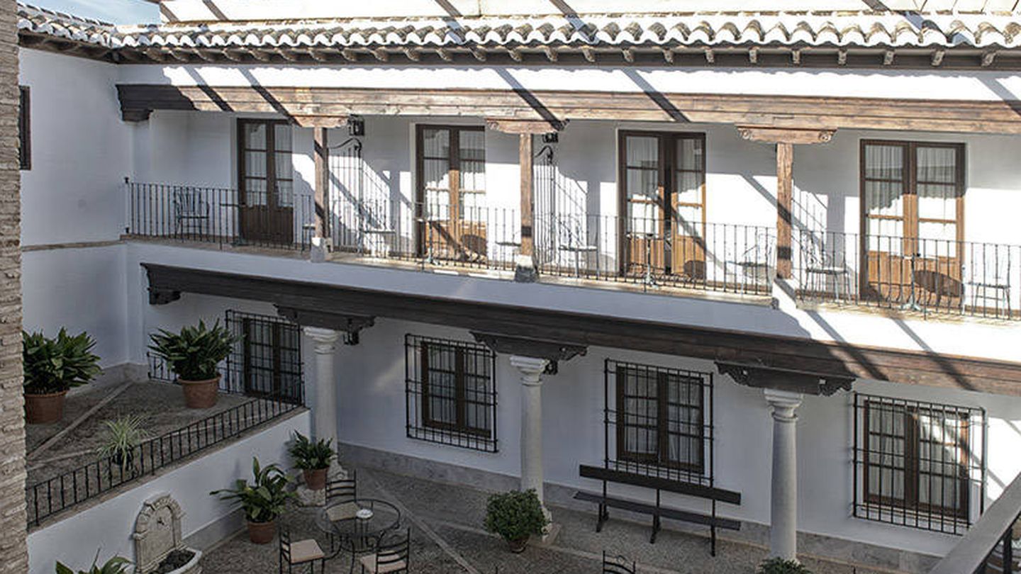 El patio del Retiro del Maestre, ejemplo de arquitectura castellanomanchega.