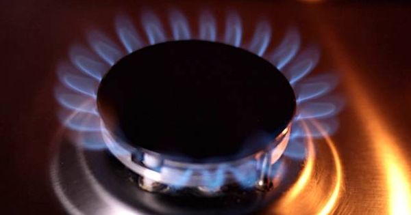 Foto: Un fuego de una cocina de gas de una vivienda