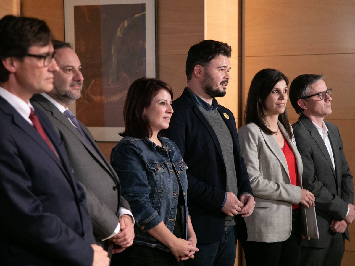 Foto: Primera reunión de las comisiones negociadoras de PSOE y ERC. (Eva Ercolanese | PSOE)