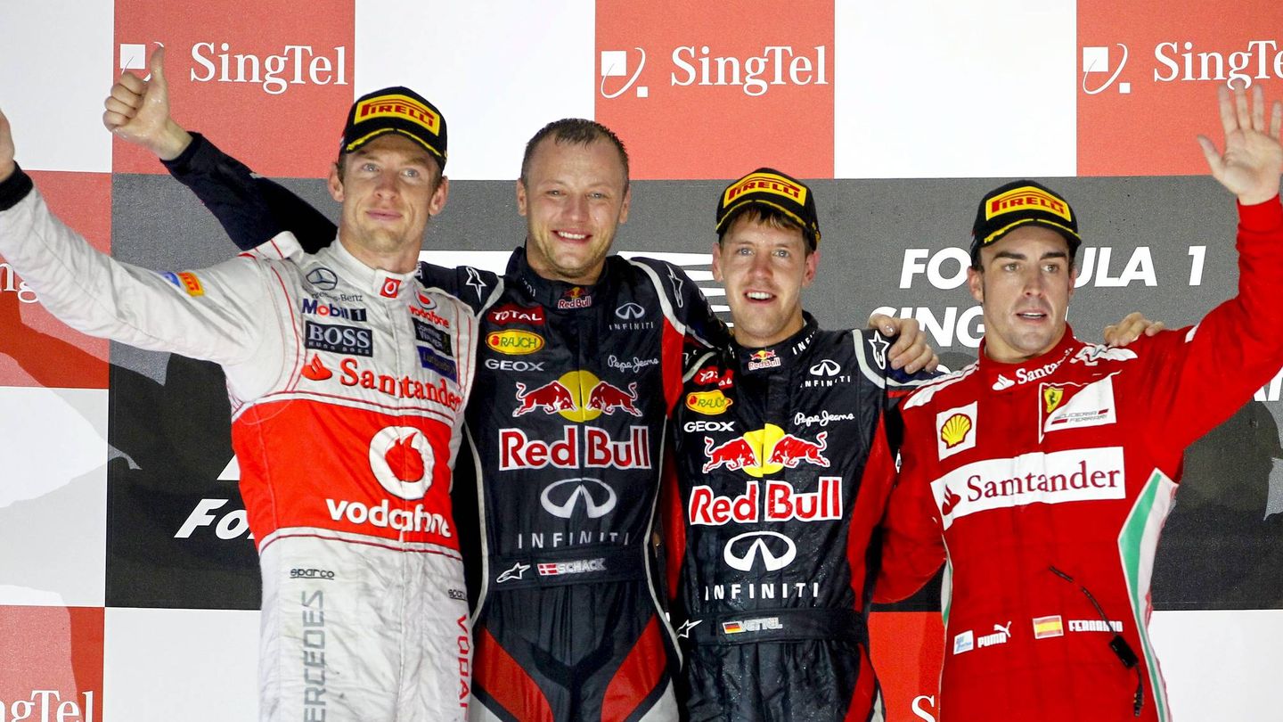 A Vettel se le ha visto en general envejecer peor que a sus colegas. (EFE/Diego Azubel)