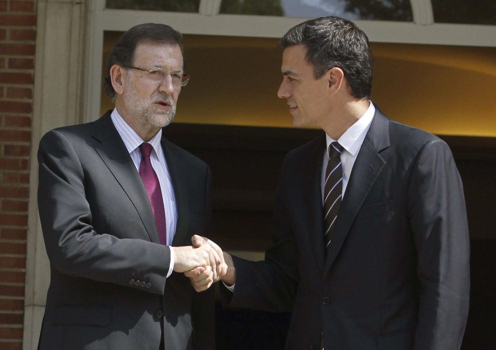 Foto: Rajoy y Sánchez se reúnen en Moncloa (EFE)