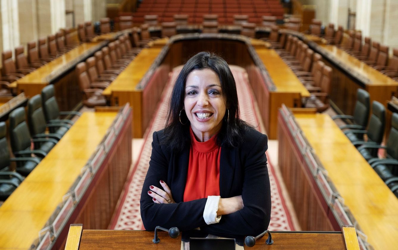 La presidenta del Parlamento andaluz, Marta Bosquet (Cs). (EFE)