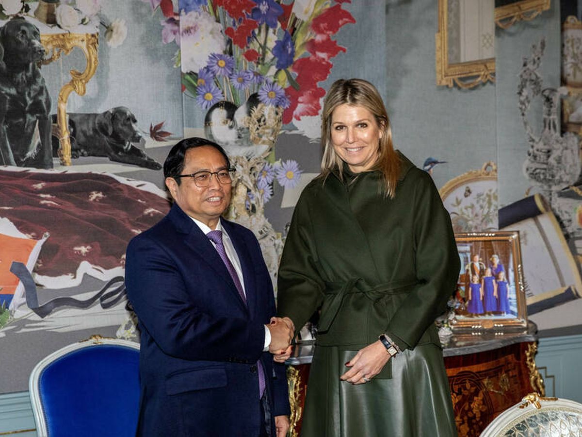 Foto: Máxima de Holanda, con el primer ministro de Vietnam. (Casa Real de los Países Bajos/Albert Nieboer)