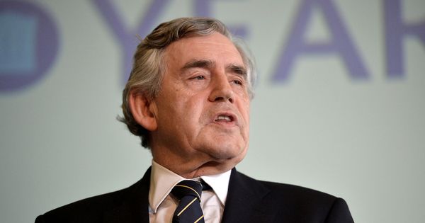 Foto: El ex primer ministro británico Gordon Brown. (Reuters)