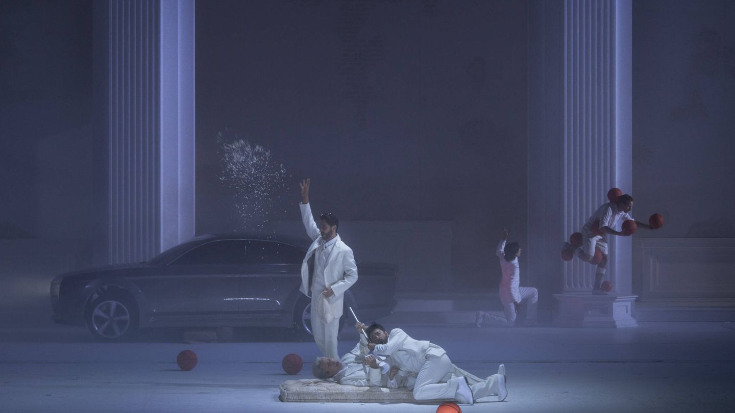 Vito Priante, Mika Kares y Davide Luciano. (Festival de Salzburgo/ Ruth Walz)