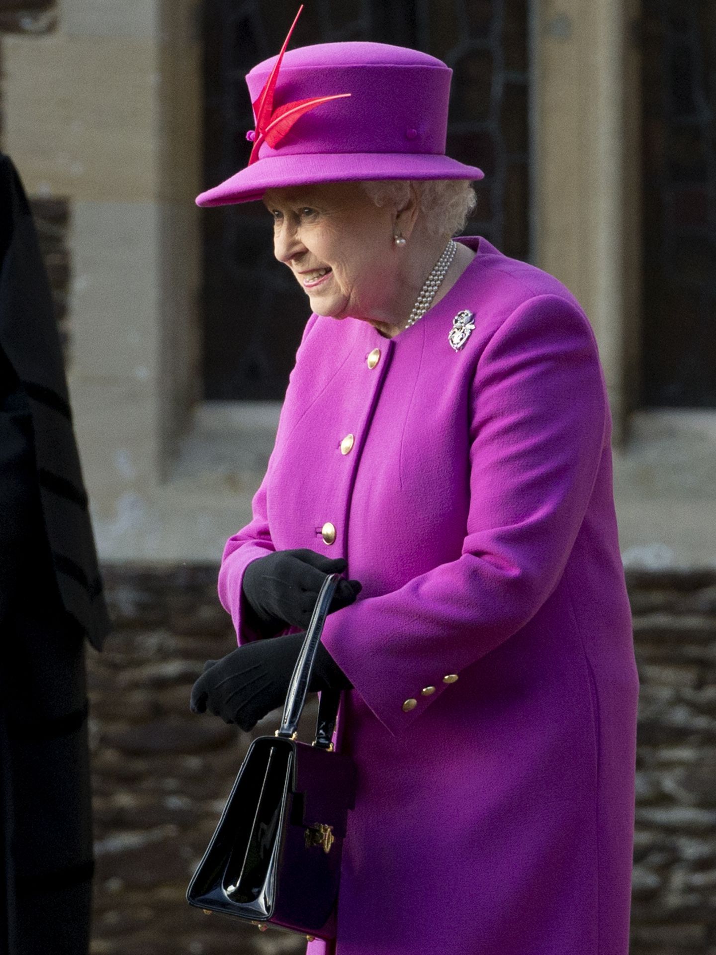 La reina, en la misa de Sandringham en 2013. (Getty)