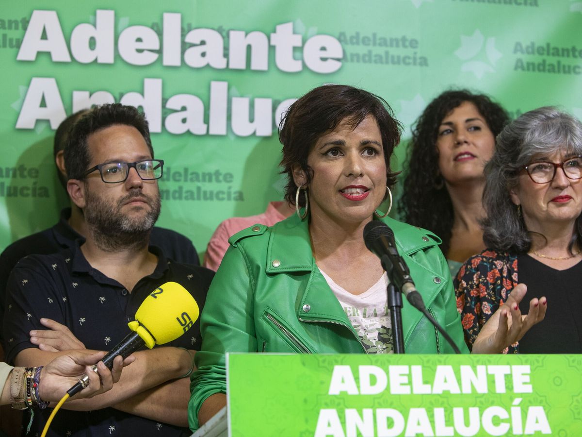 Foto: La candidata de Adelante Andalucía, Teresa Rodríguez. (EFE/Ramón Ríos)