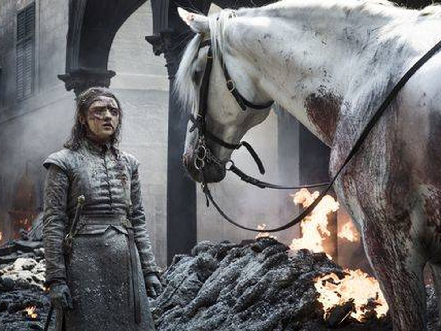 Arya, en el penúltimo capítulo de 'Juego de tronos'. (HBO)