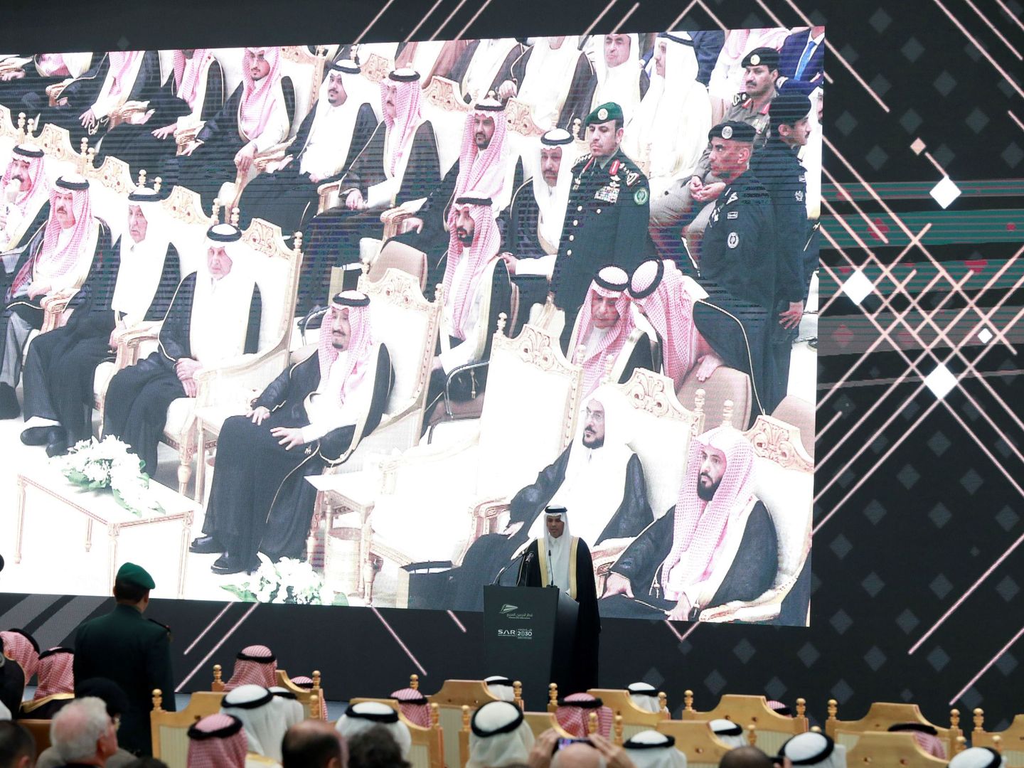 Acto oficial de inauguración del AVE a La Meca en 2018. 