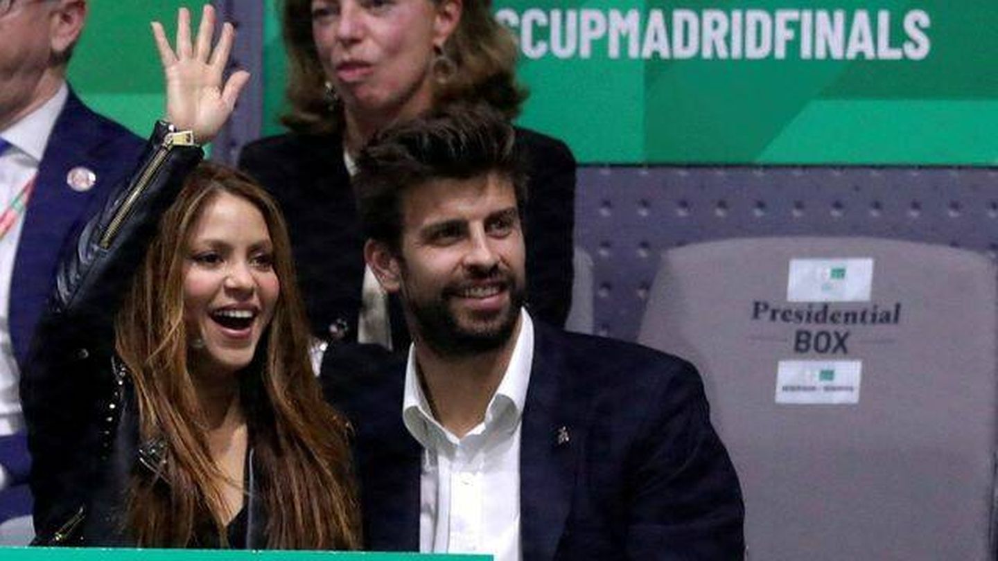  Shakira y Gerard Piqué, en la Copa Davis. (EFE/Juanjo Martín)