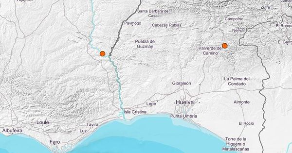 Foto: El epicentro se ha situado a tan sólo 12 kilómetros de Sanlúcar de Guadiana. (IGN)