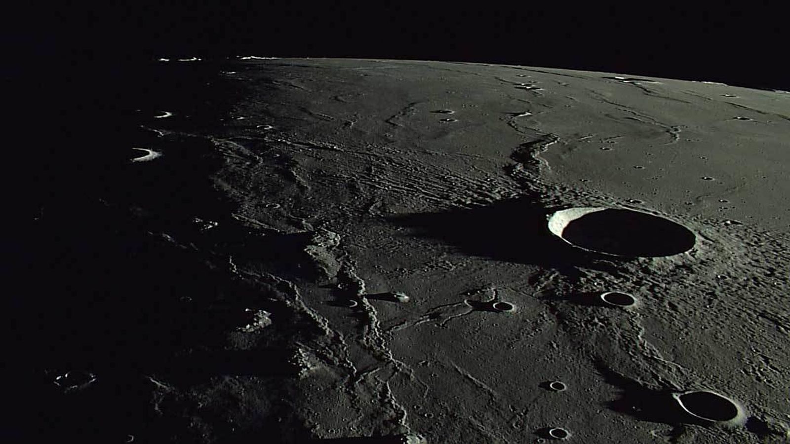 Foto: El cráter lunar Marius. (NASA)