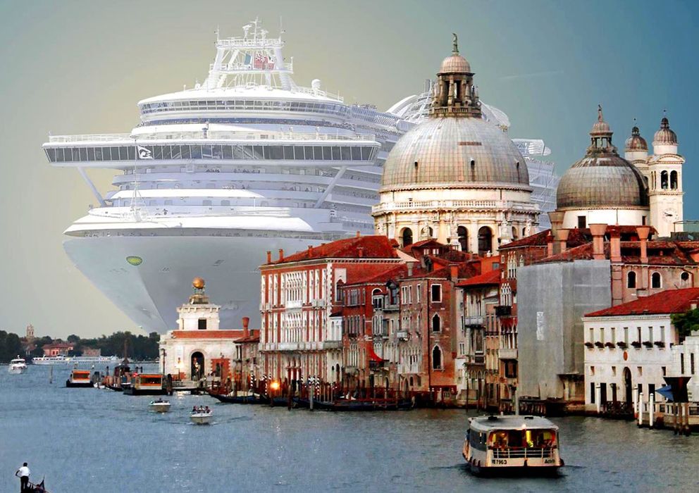 Foto: Un crucero llega a Venecia (El síndrome de Venecia)