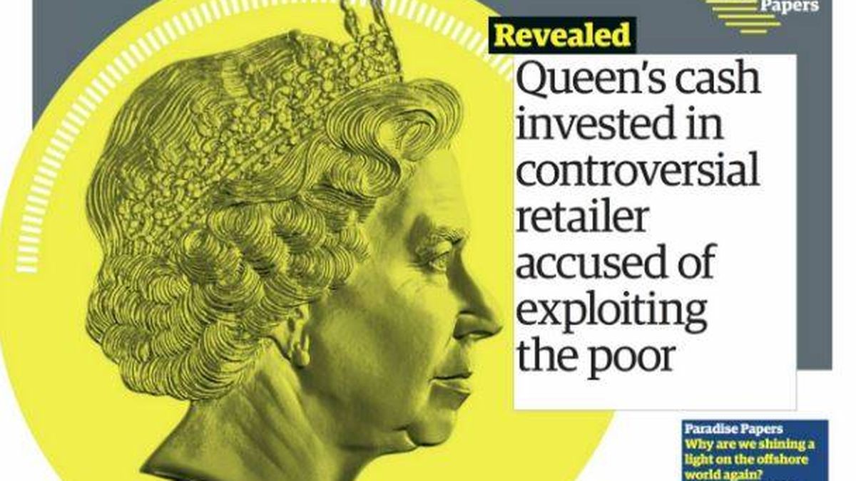 'The Guardian' lleva a su portada a la reina de Inglaterra y sus polémicas inversiones