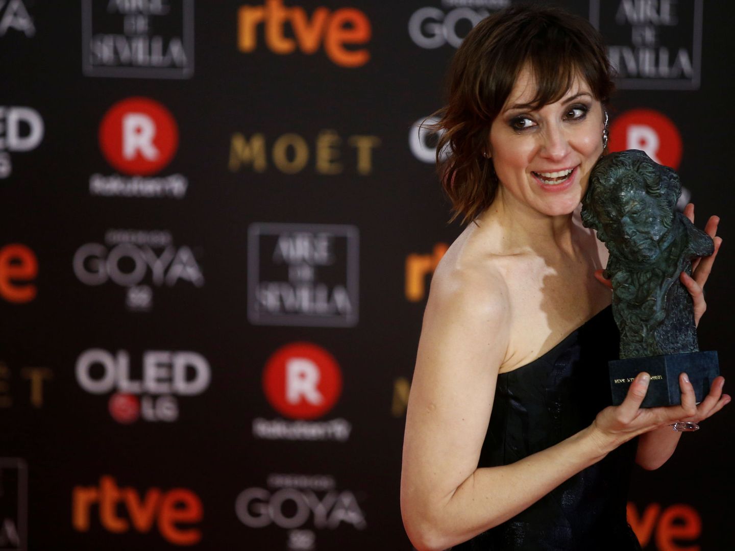 Nathalie Poza, ganadora del Goya a Mejor actriz revelación. (Reuters)