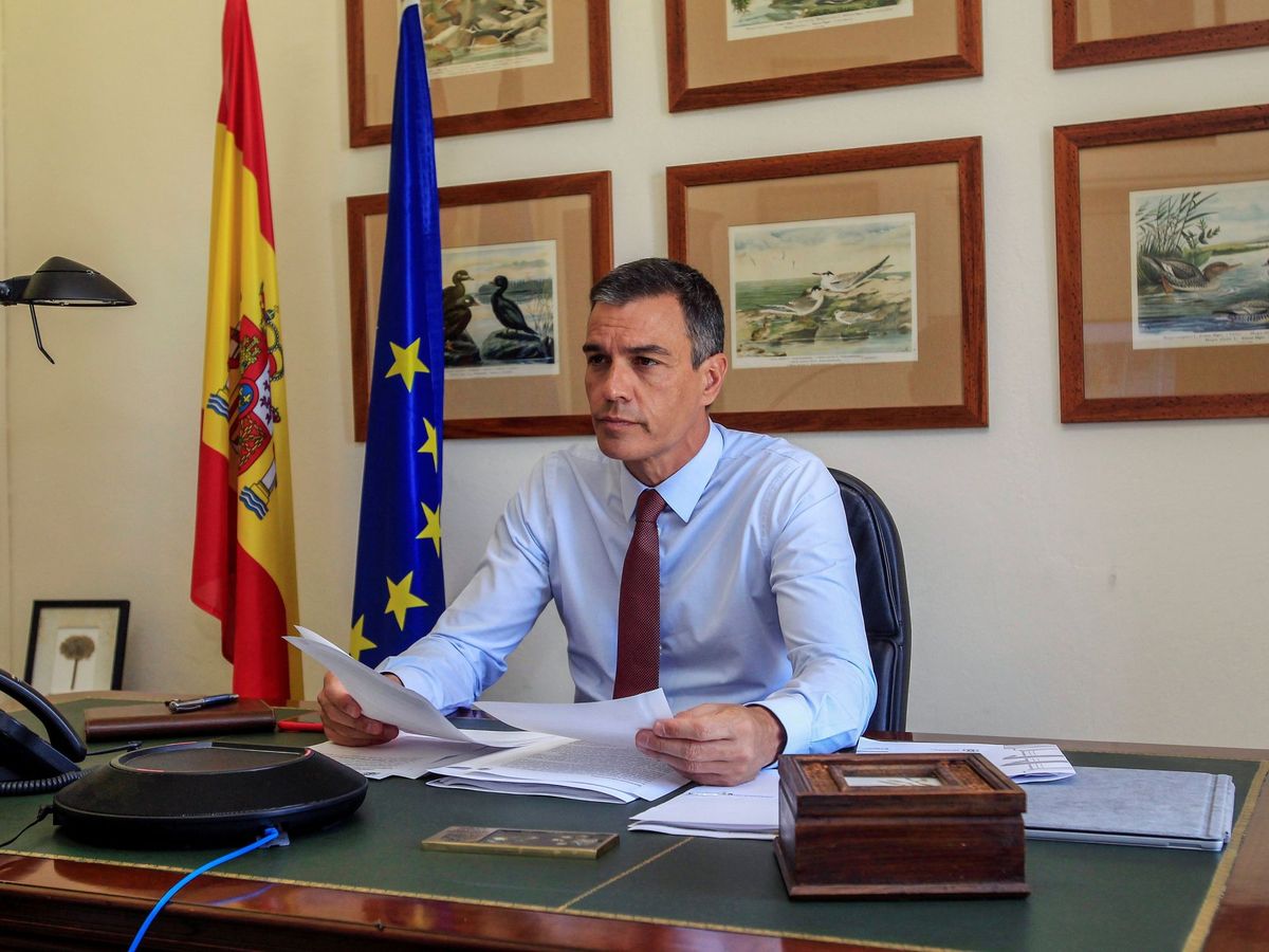 Foto: El presidente del Gobierno, Pedro Sánchez, ya está de vuelta en La Moncloa. (EFE)