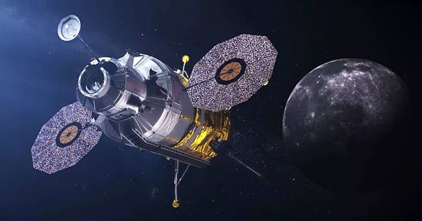 Foto: Así podría ser la Gategay, la estación espacial que orbite alrededor de la Luna (Foto: NASA)