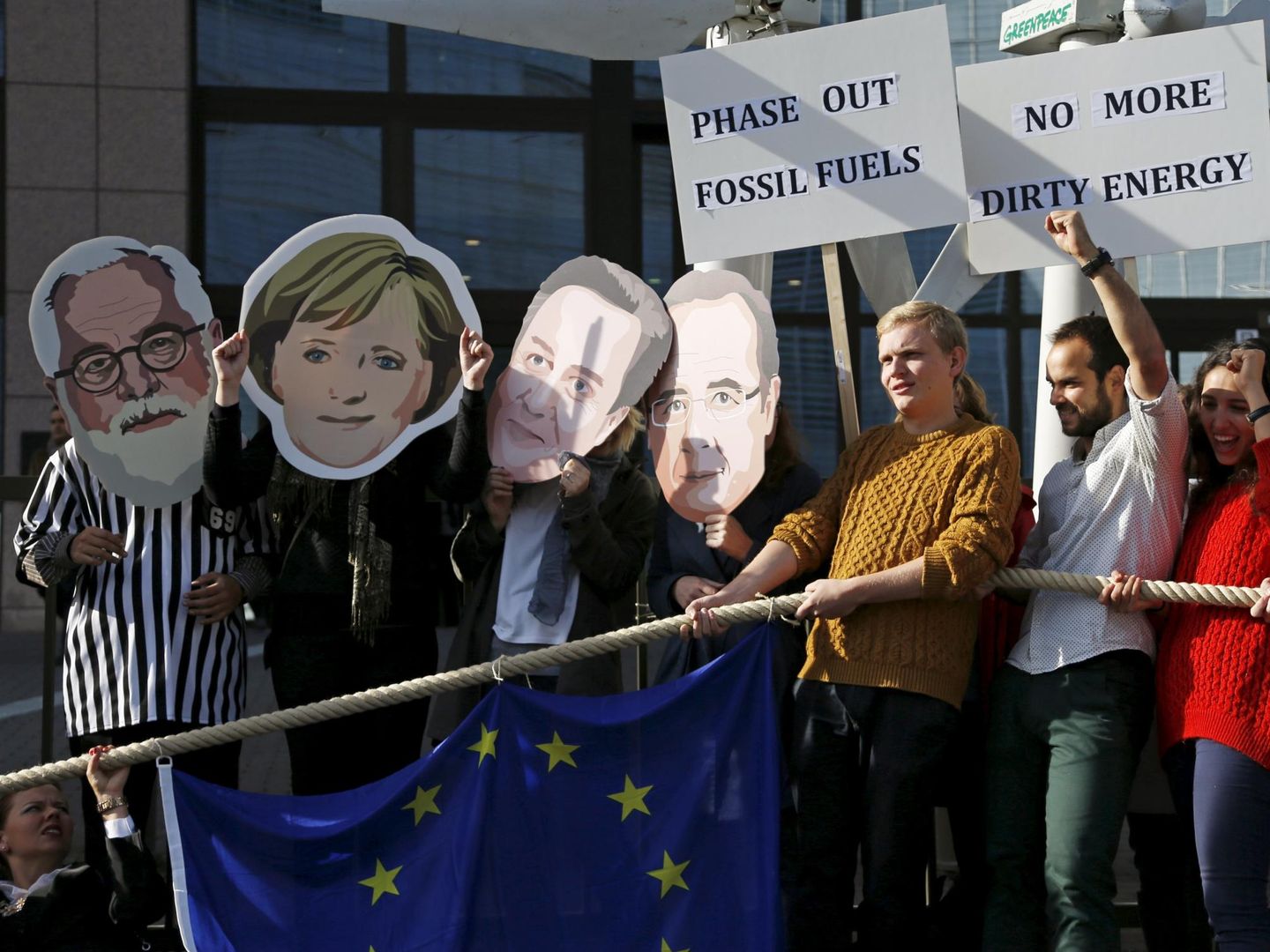 Protesta contra el cambio climático en Bruselas. (Reuters)