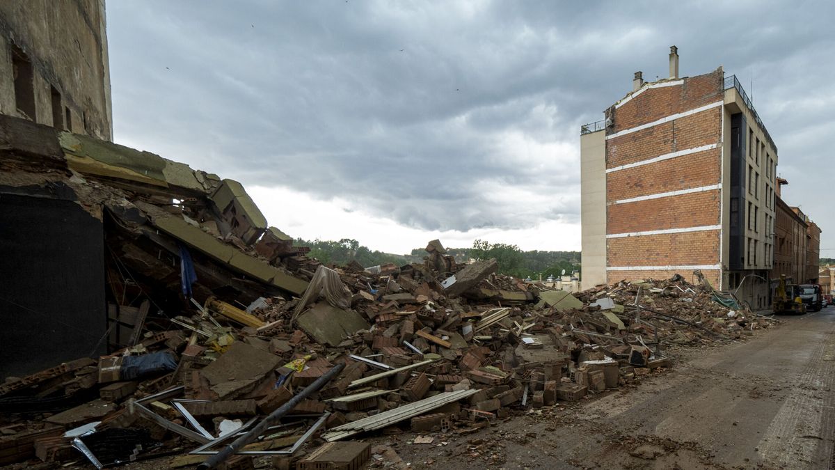 Los vecinos se plantean tomar acciones legales por el derrumbe del edificio de Teruel