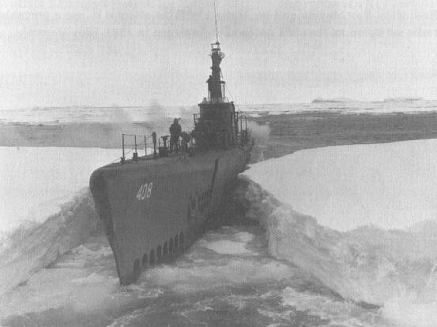 Un submarino estadounidense de la Operación Highjump. (Wikimedia)