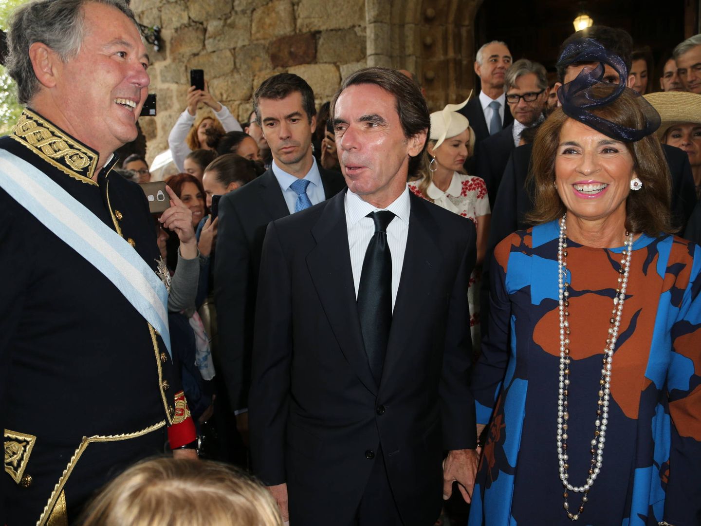 José María Michavila, junto a José María Aznar y Ana Botella. (José Martín)