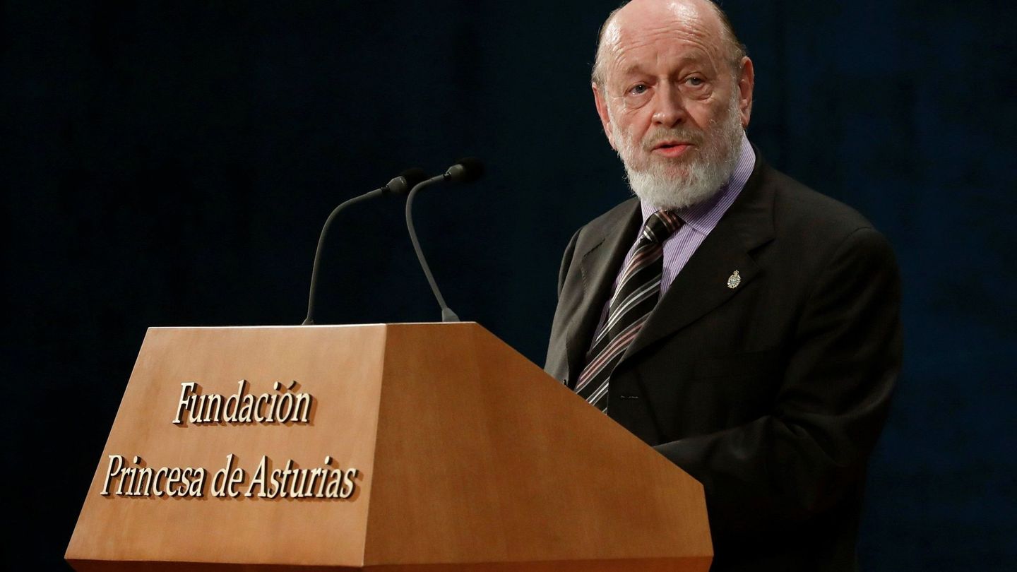 El humorista, durante su discurso en los Premios Princesa de Asturias. (EFE)