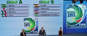 Uruguay, Tahití y el campeón de África, rivales de España en la Copa Confederaciones