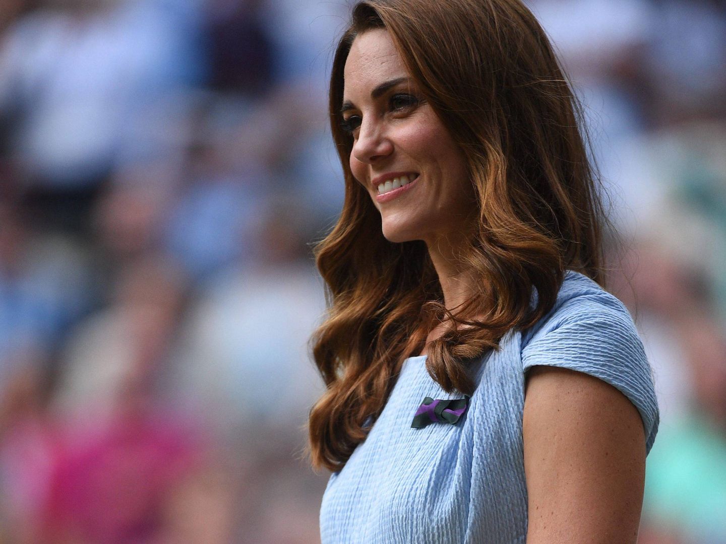 Kate Middleton, en la final de Wimbledon a finales de julio. (Cordon Press)
