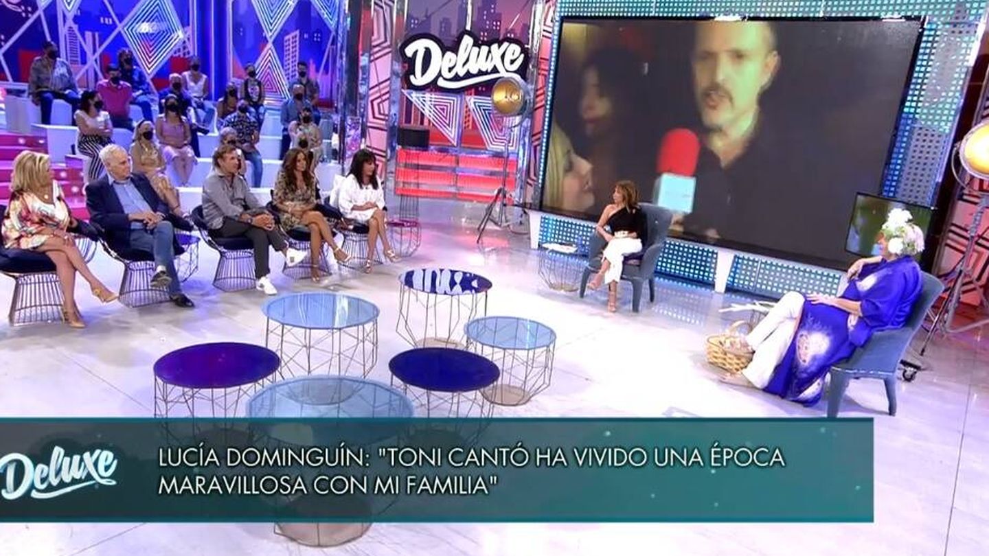 Patiño entrevistando a Dominguín. (Telecinco).