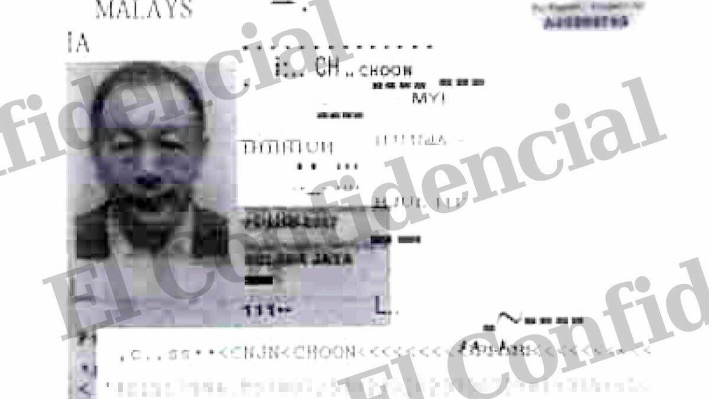 La fotografía de San Chin Choon que obra en el sumario del caso.