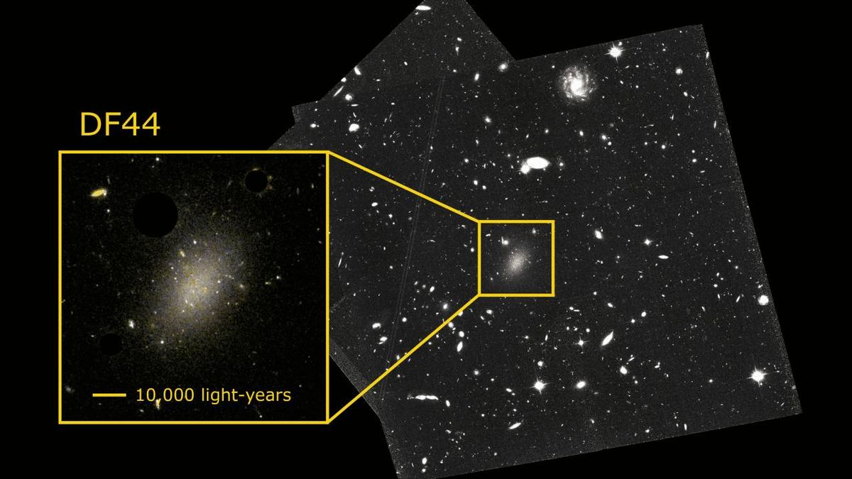 La ciencia resuelve el enigma de la galaxia compuesta en un 99,99% de materia oscura