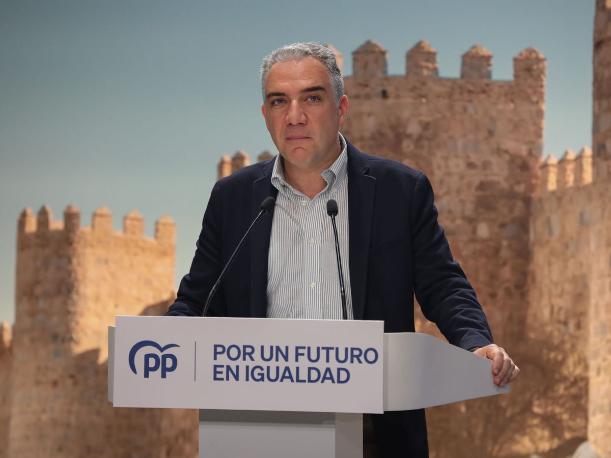 Foto: Elías Bendodo, en un acto del PP. (Europa Press/Rafael Bastante)