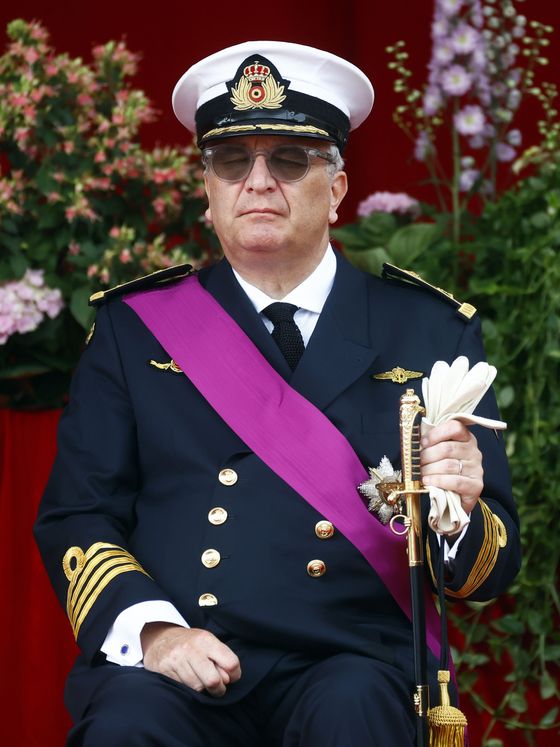 El príncipe Laurent, en el desfile del Día Nacional de Bélgica. (EFE/Lecocq)