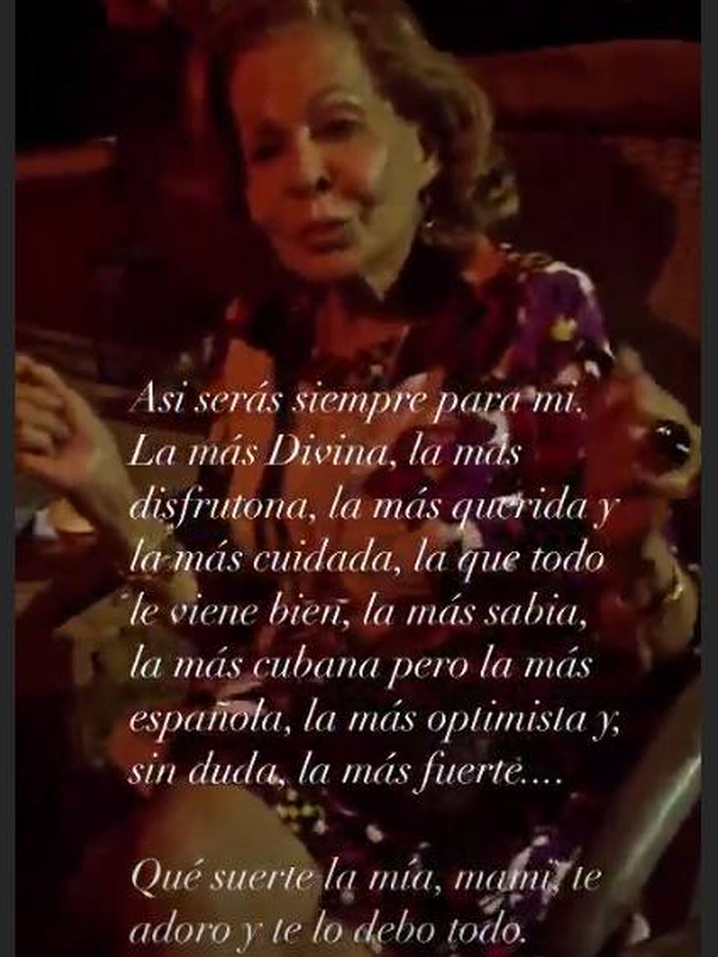 Elena Tablada despide a su abuela, fallecida por covid a los 91 años, con  un emotivo mensaje