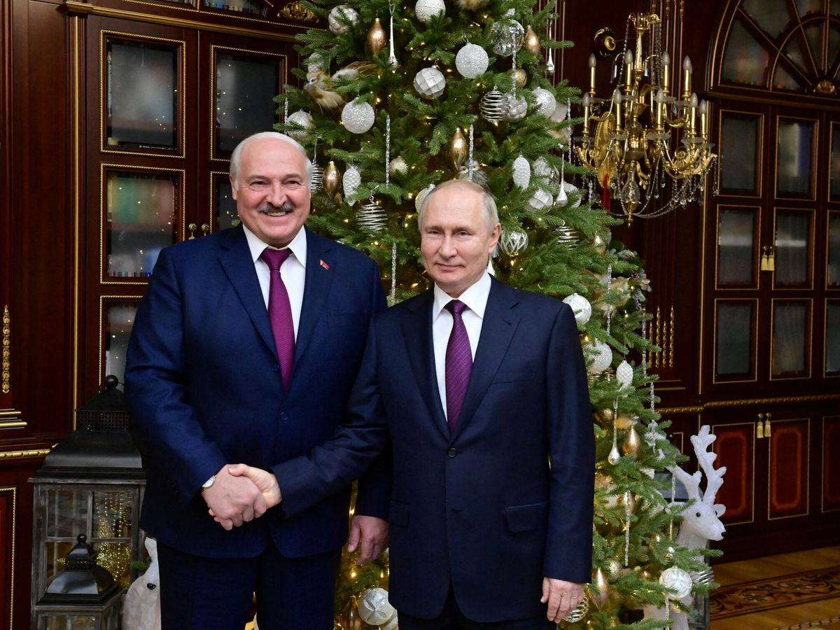 Foto: El presidente ruso, Vladímir Putin, visita a su homólogo Alexander Lukashenko en Bielorrusia. (Reuters/Sputnik)