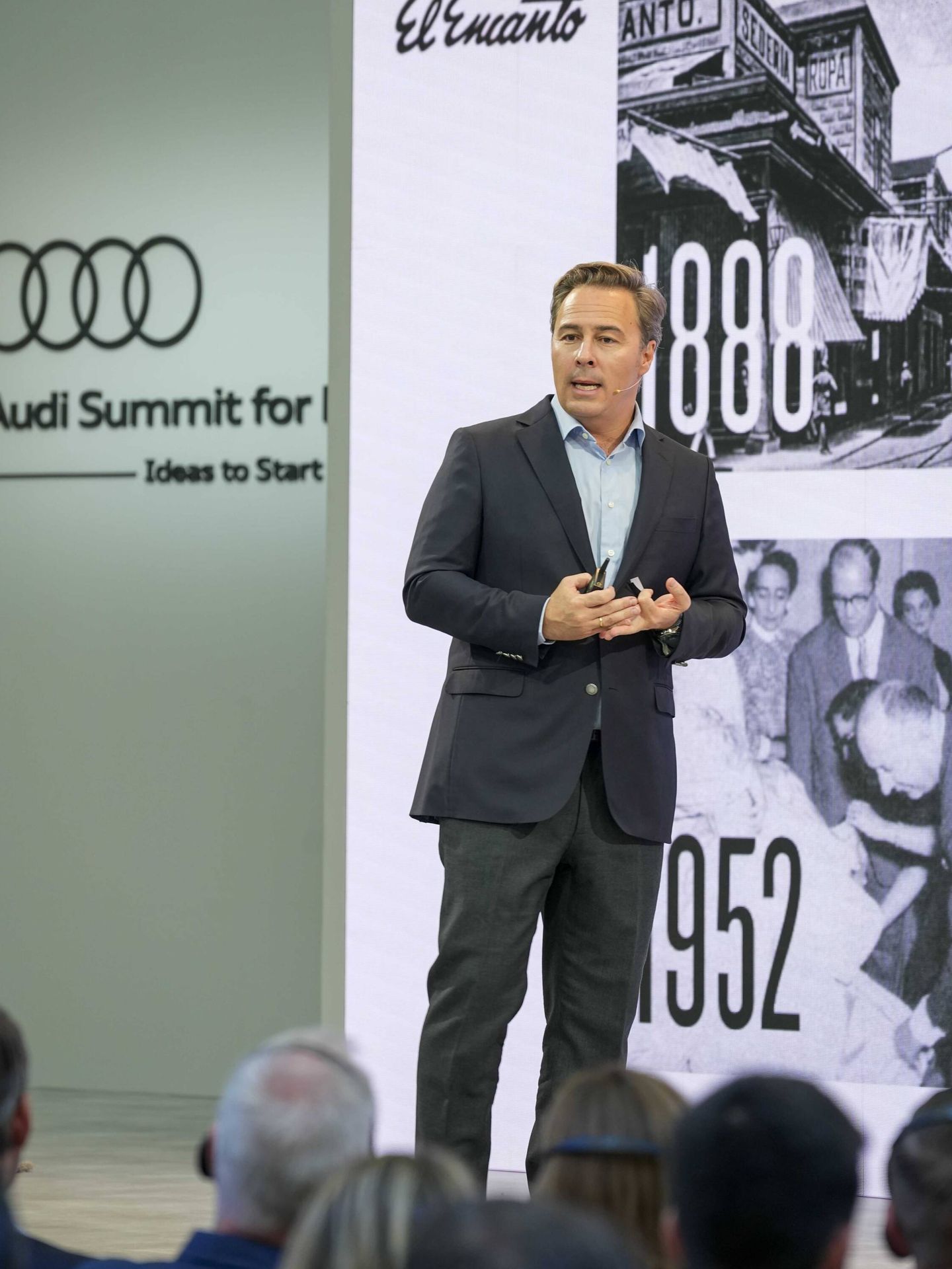 Dimas Gimeno, fundador de WOW, en el Audi Summit for Progress 2022.