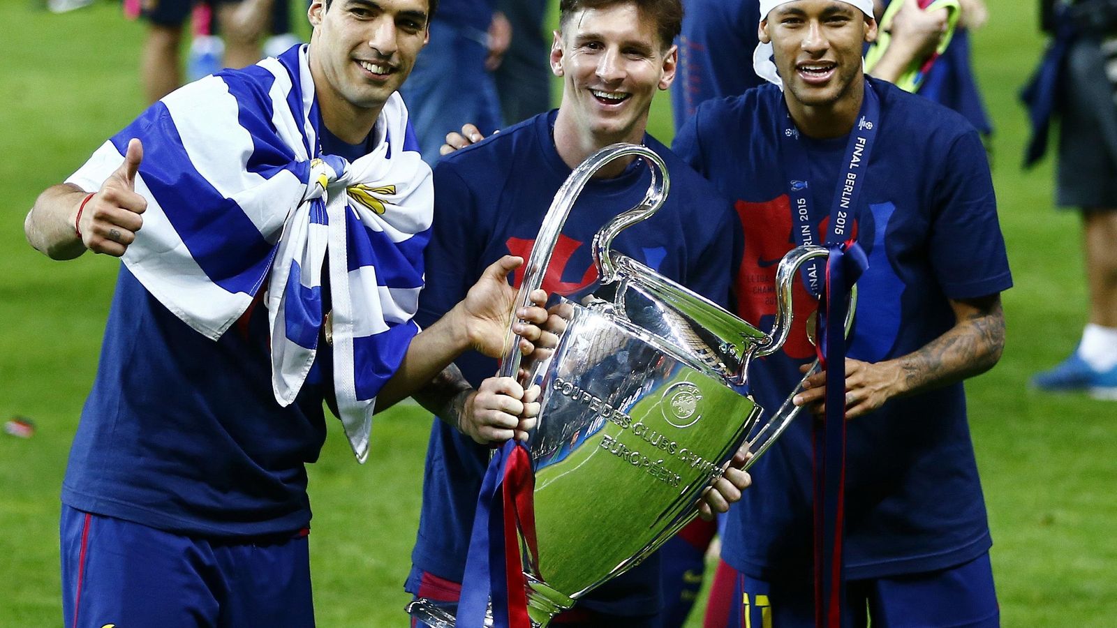 Foto: Messi, Neymar y Suárez, un tridente que ha sumado 122 goles a lo largo de la temporada.