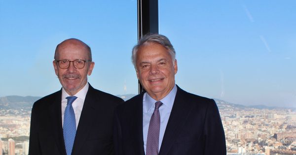 Foto: Eusebio Díaz-Morera, presidente de EDM (izquierda) junto a Ignacio Garralda (presidente de MM)