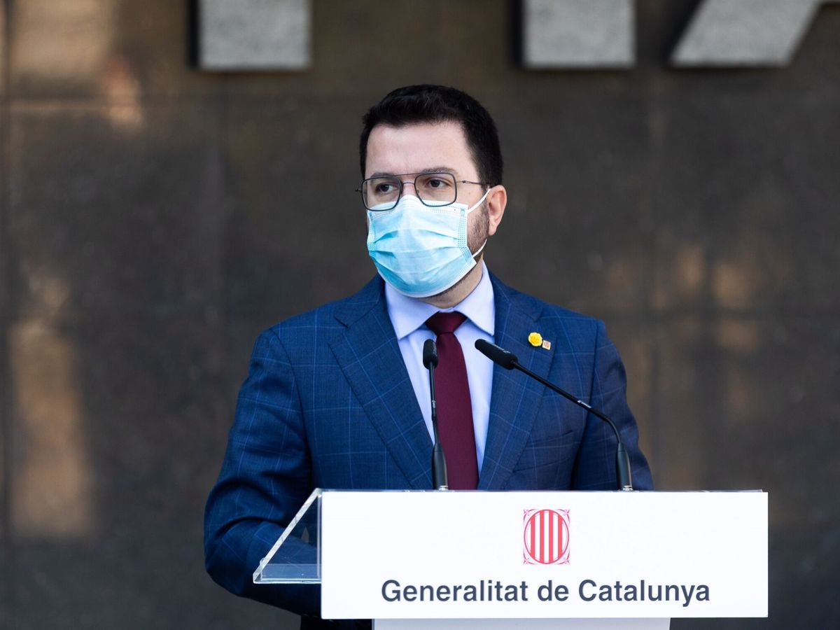 Foto: El presidente de la Generalitat, Pere Aragonès (EFE/David Borrat)
