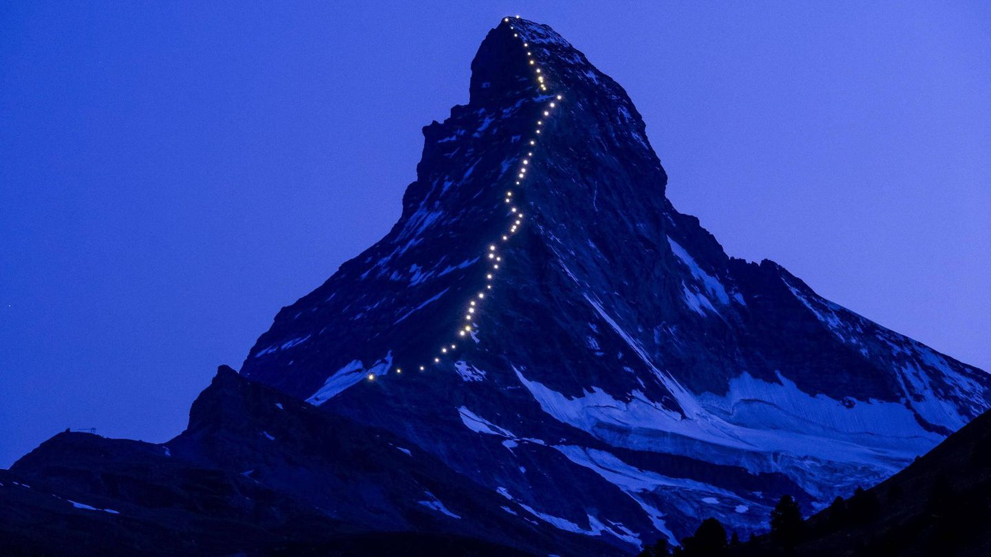 Espectacular imagen del monte Cervino. (EFE)
