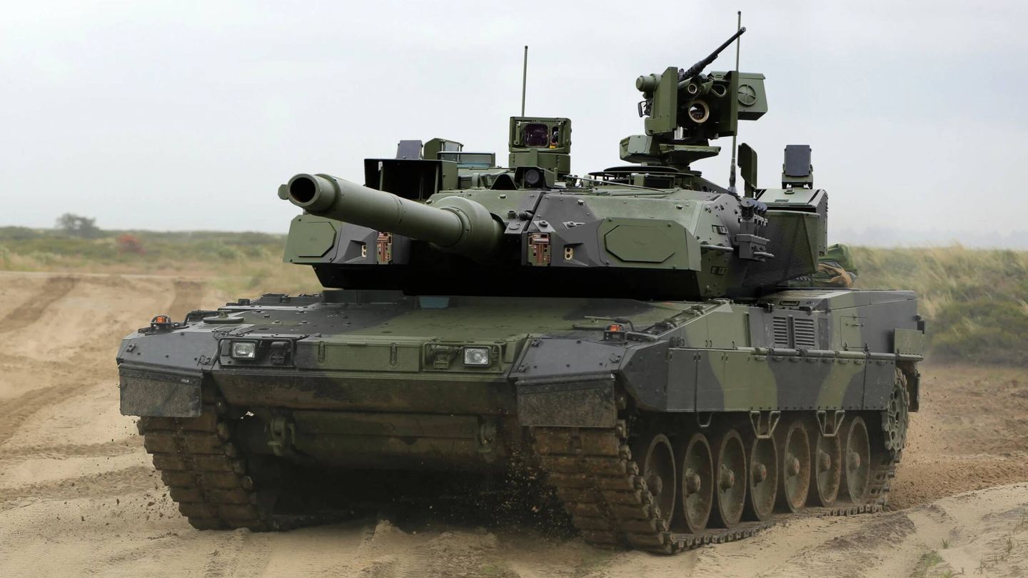 Uno de los prototipos del nuevo Leopard 2A8. (KMW)