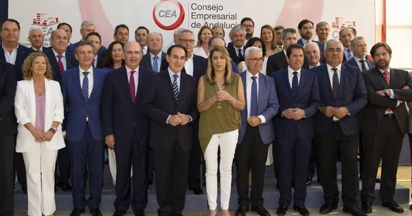 Foto: Foto de familia del Consejo Empresarial de Andalucía. (CEA)